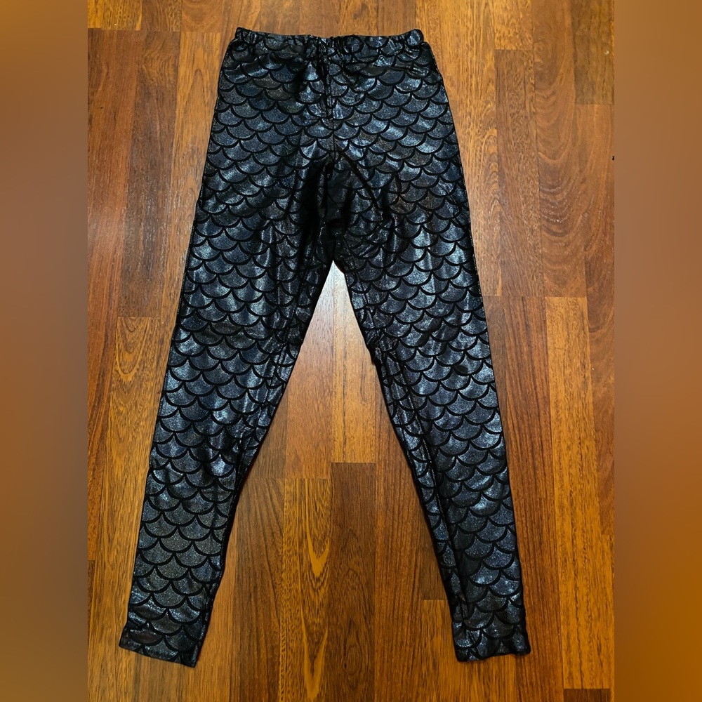 Gold Stitches Oil Slick Mermaid Leggings